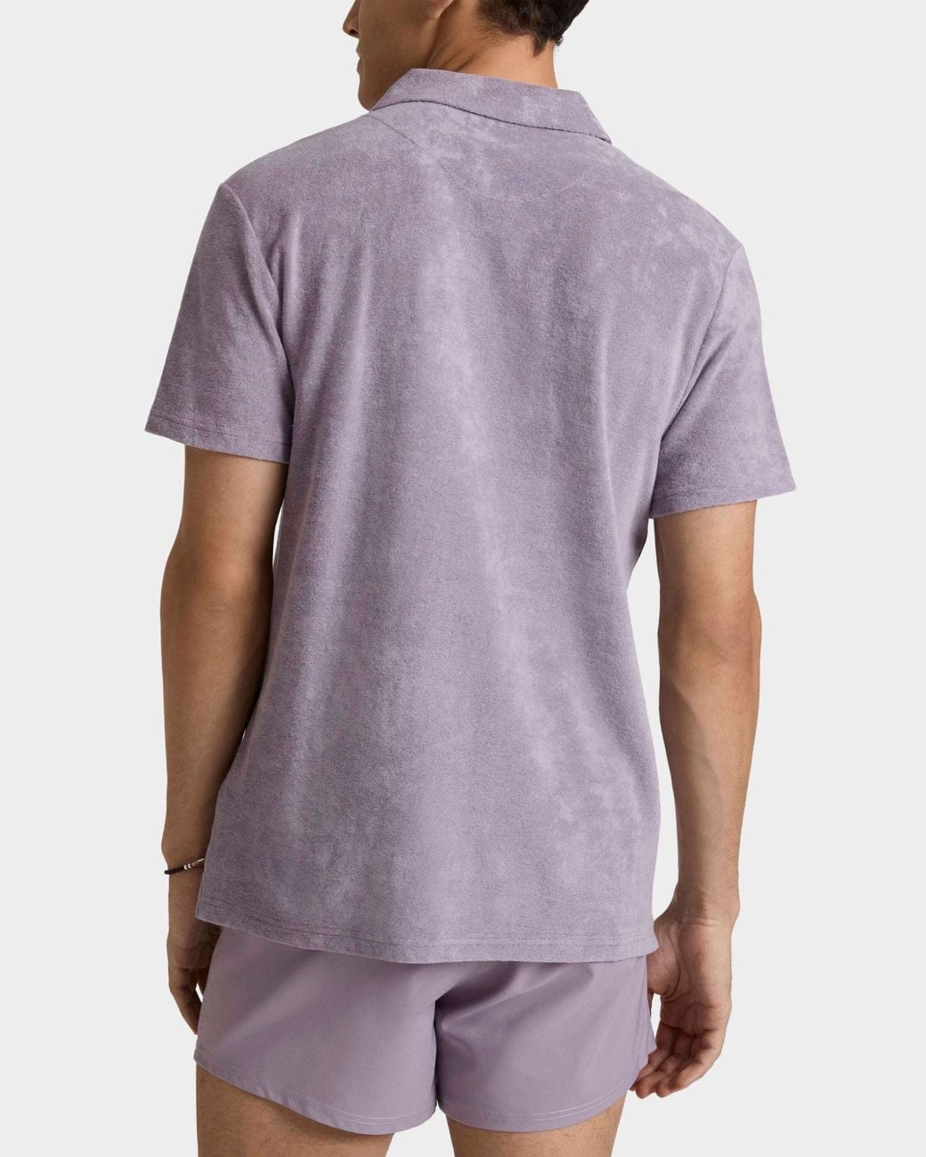 Vilebrequin Solid-Color Terry Polo Shirt in Purple for Men | Lyst