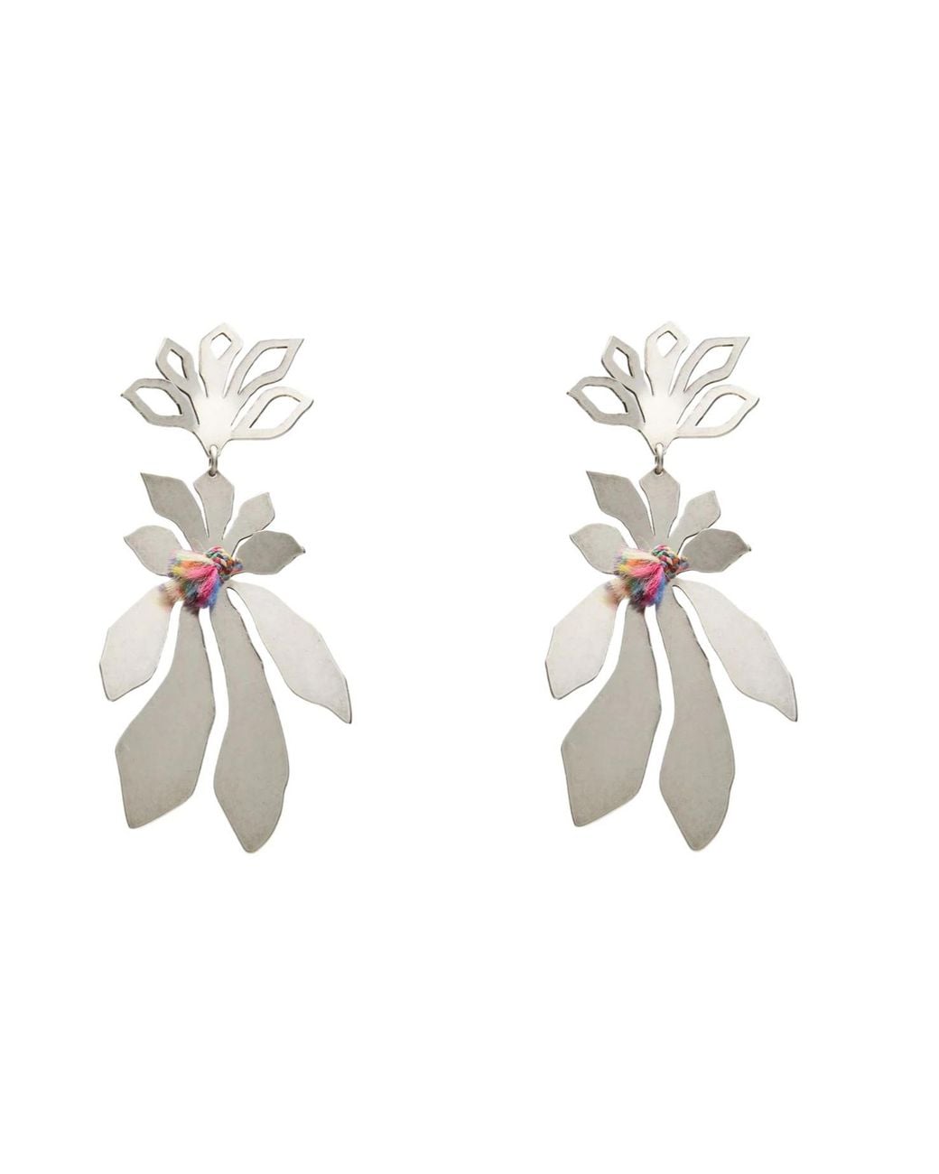 Isabel Marant White Metal Earrings