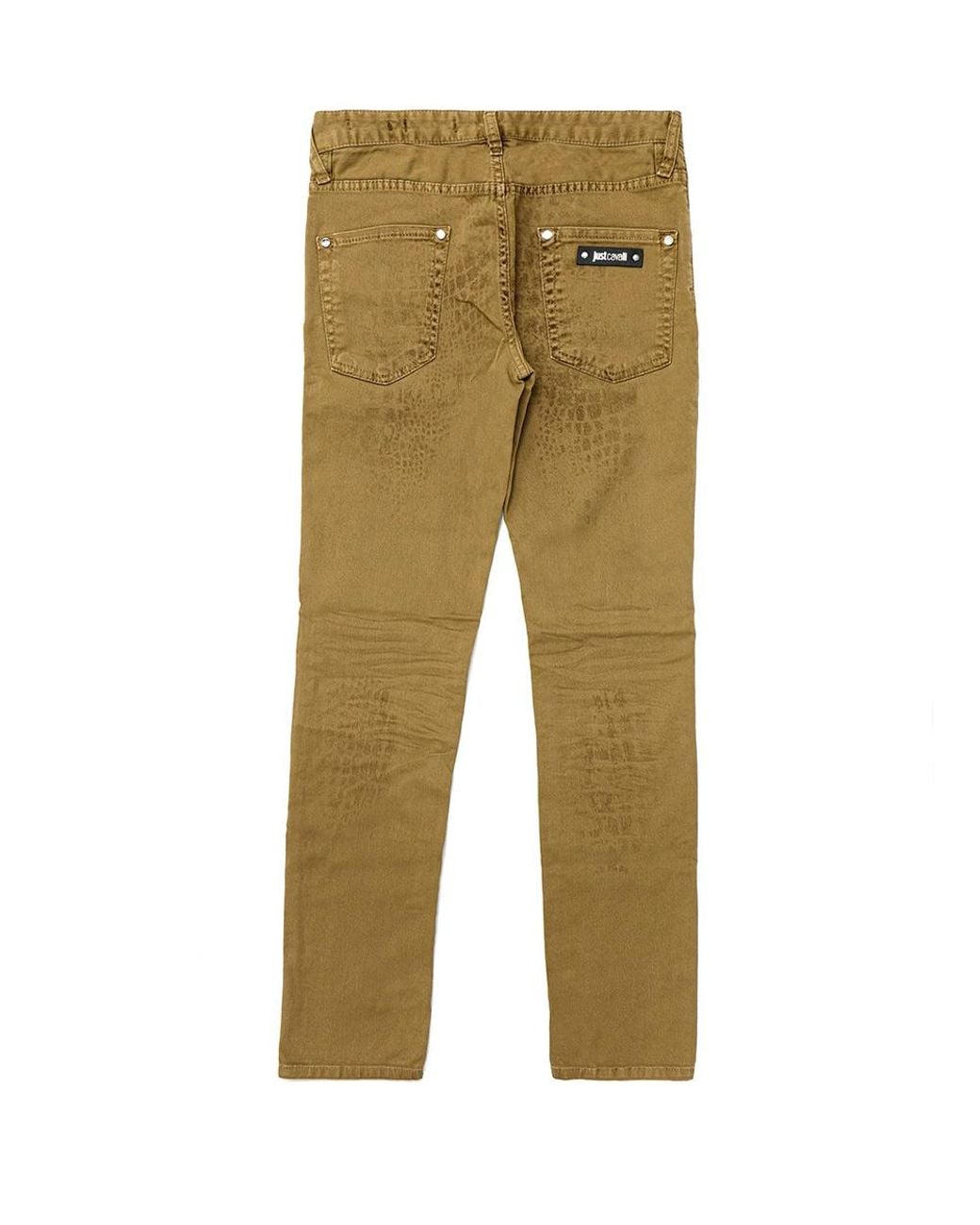 Just Cavalli Green Straight Jeans for men