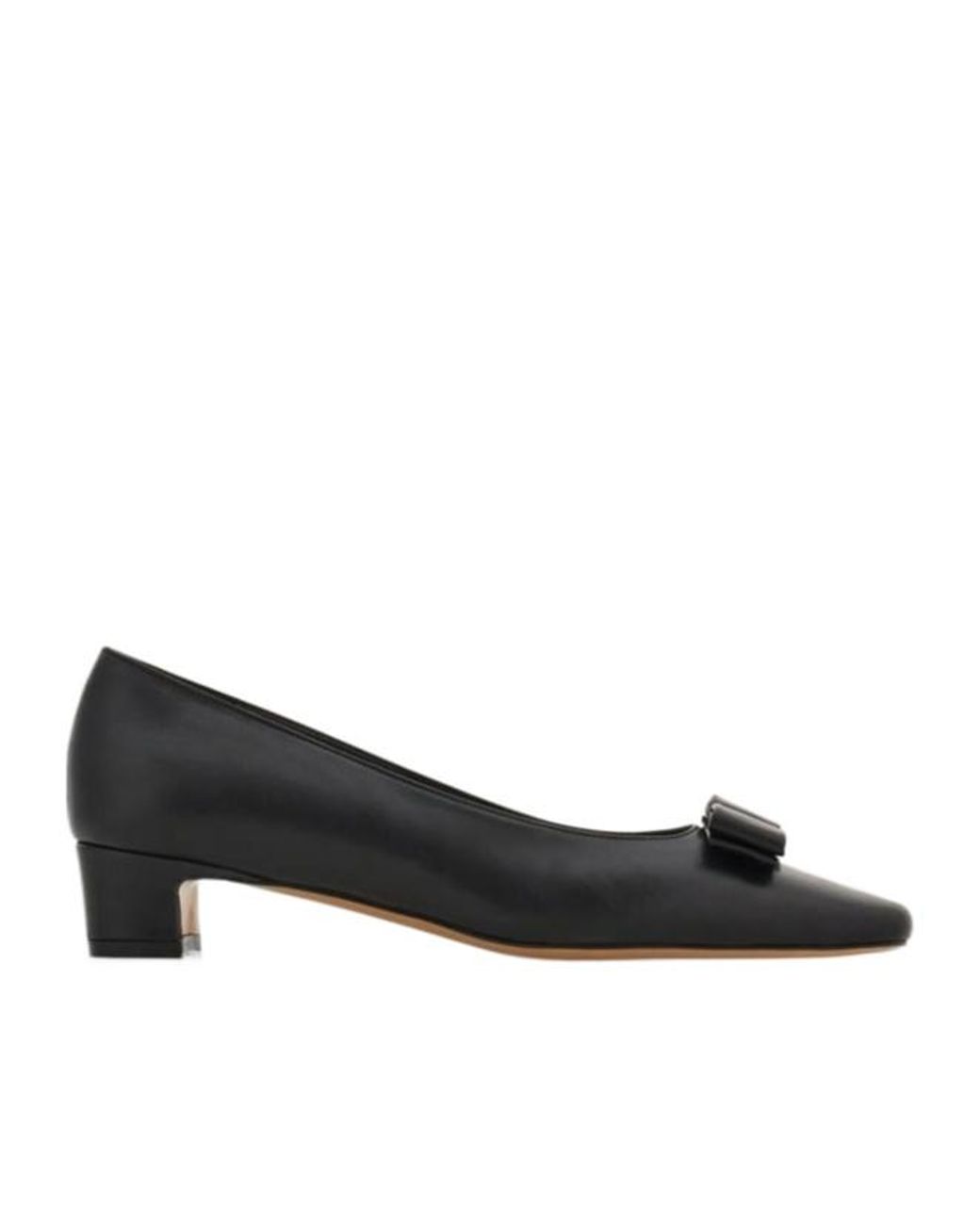 Ferragamo Black Ferragamo Iconic Bow Pumps