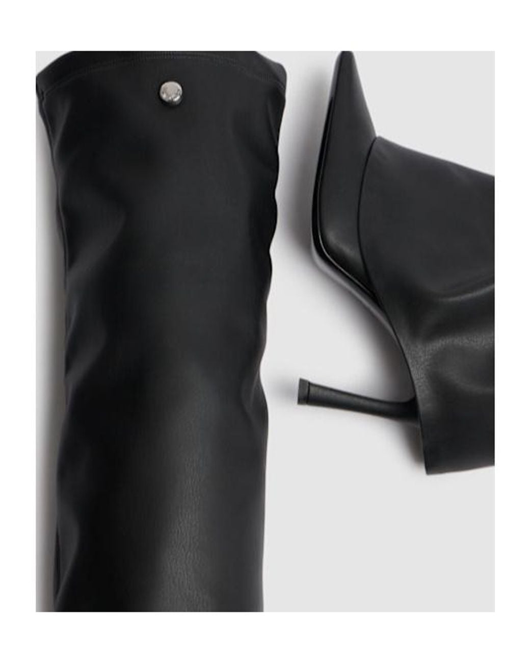 The Attico Black 95Mm Robin Otk Thigh High Boots