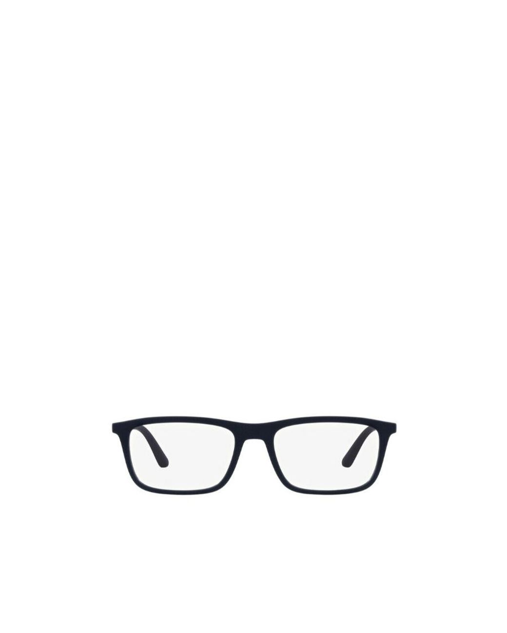 Emporio Armani White Rectangular Frame Sunglasses for men