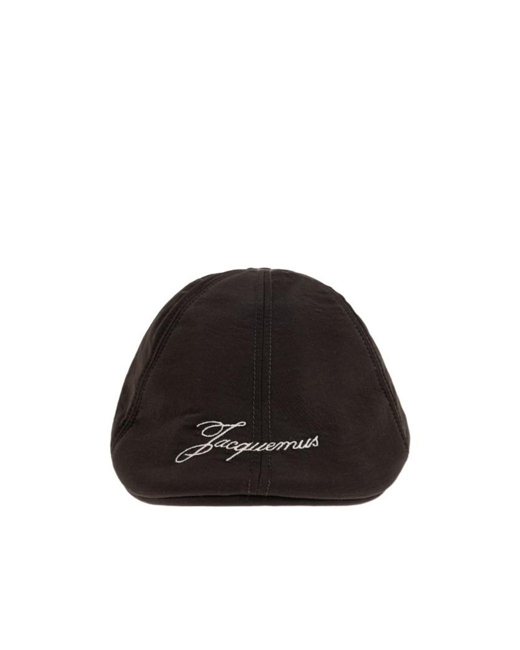 Jacquemus Black Logo-Embroidered Cap for men
