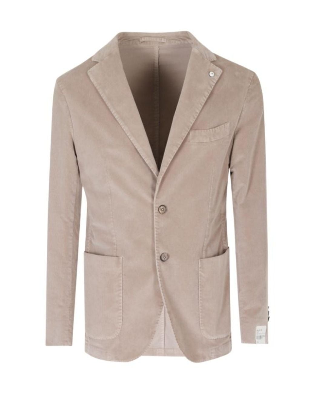 L.b.m. 1911 Natural Single-Breasted Corduroy Blazer for men