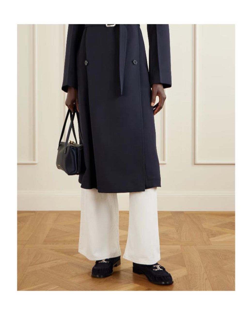 Ferragamo Blue Round-Toe Loafers