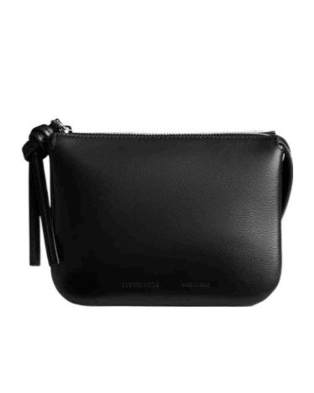 Phoebe Philo Black Leather Pocket Clutch
