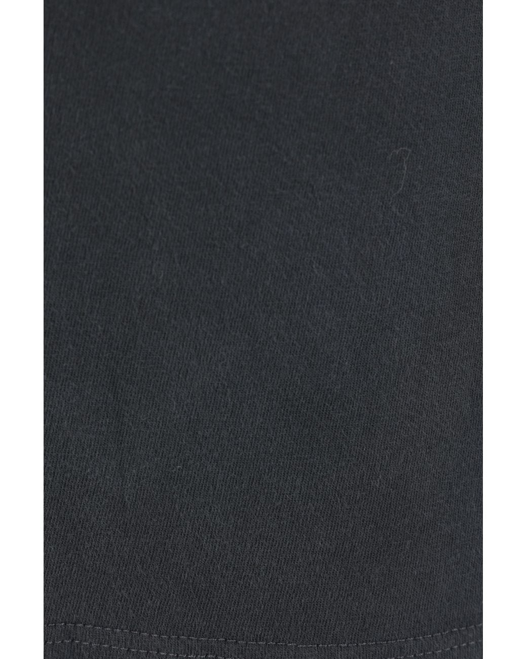 Maison Margiela Black Logo-Embroidered Crewneck T-Shirt