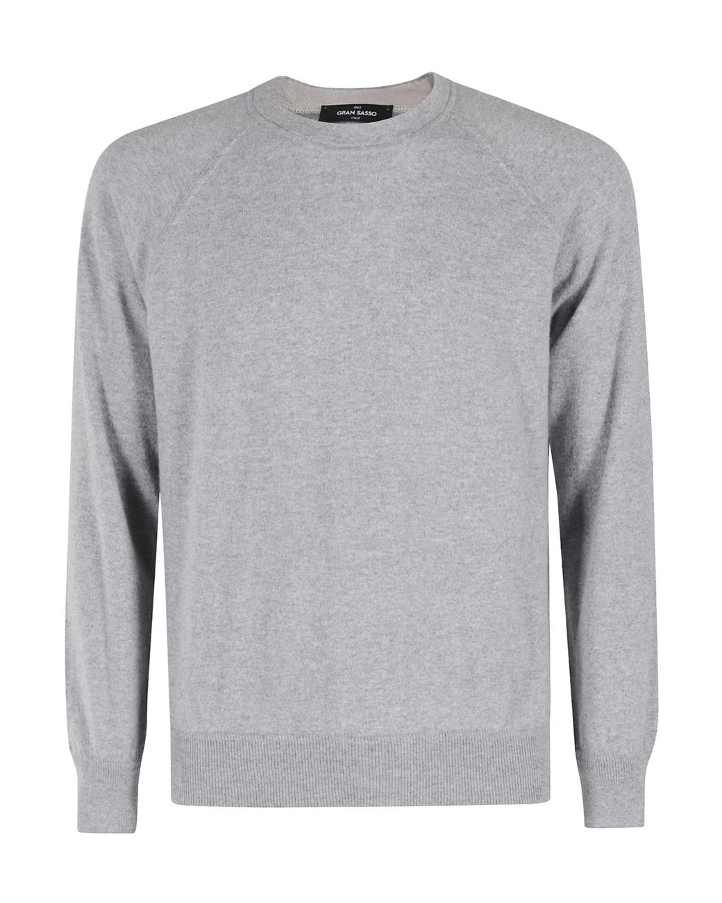 Gran Sasso Gray Cashmere Crewneck Knitwear for men