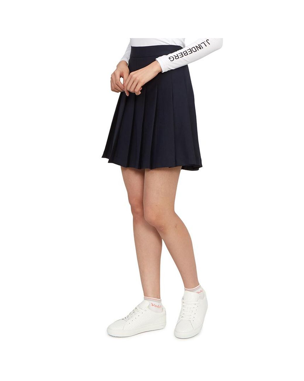 J.Lindeberg Blue Adina Pleated Golf Skirt
