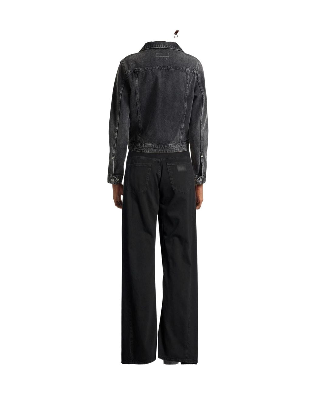 MM6 by Maison Margiela Black Loose Fit Denim Trousers