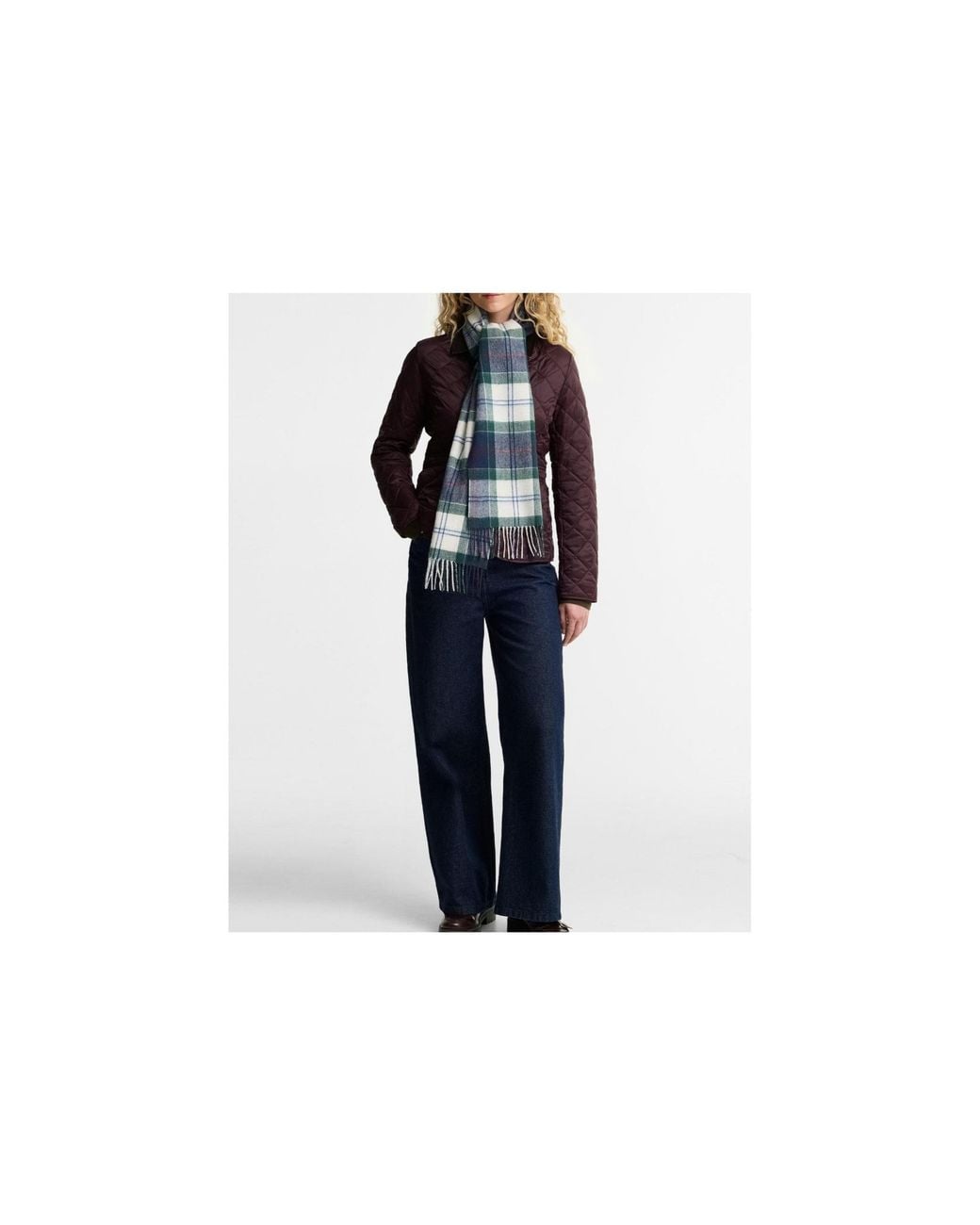 Barbour Blue Soft Cashmere Scarf