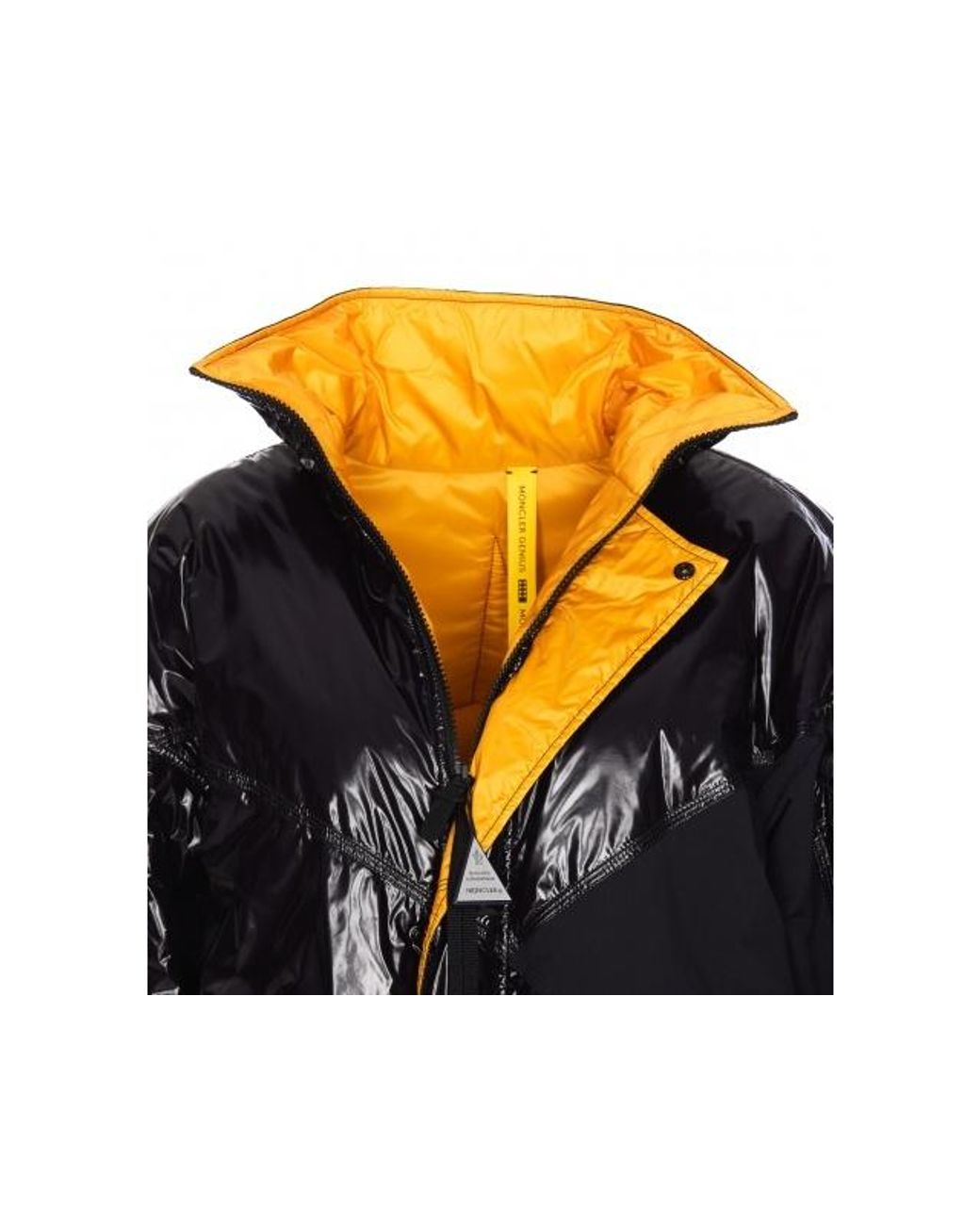 Moncler Black X Alicia Keys Logo Patch Padded Jacket for men