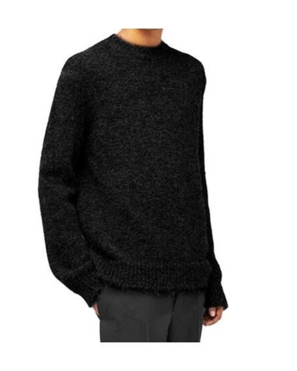 Jil Sander Black Crew-Neck Sweater for men