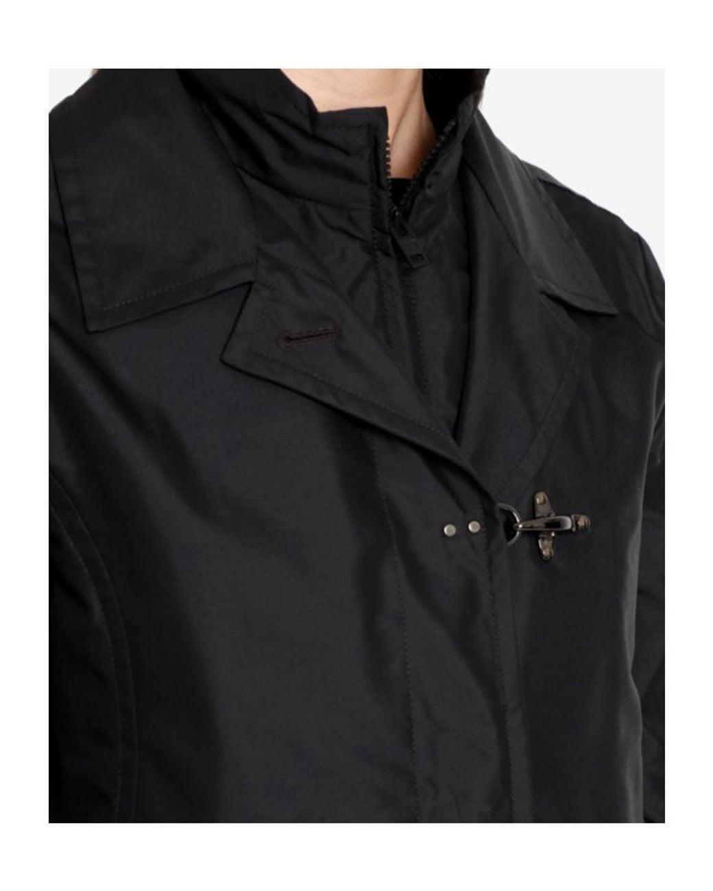 Fay Black Toggle Closure Jacket