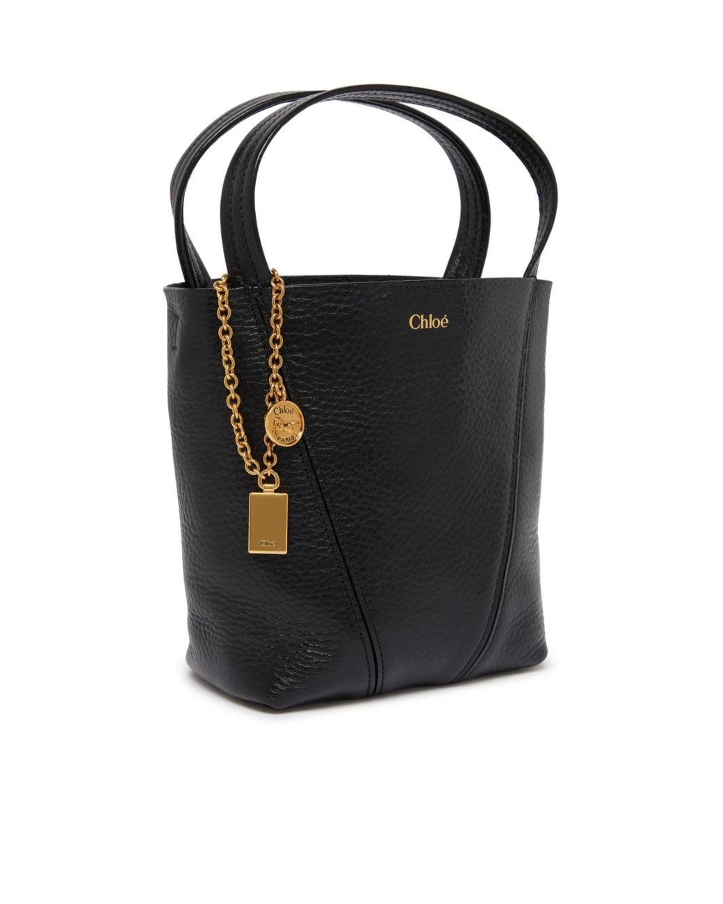 Chloé Black Logo Shoulder Bag