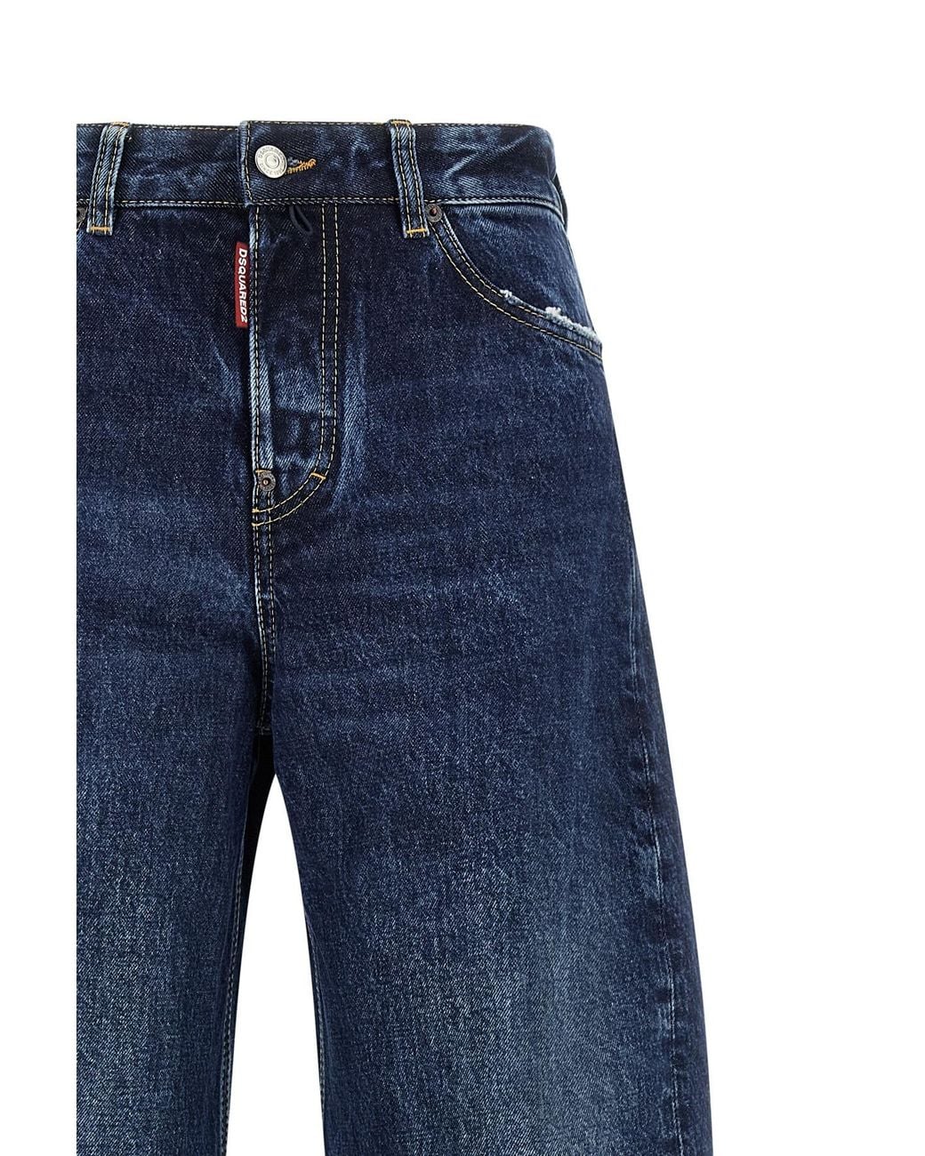 DSquared² Blue ディースクエアード2 ルーズツイスト ワイドレッグジーンズ