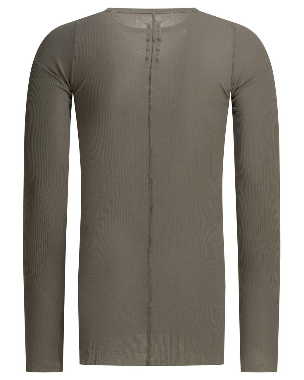 Rick Owens Gray Long Sleeve Crewneck T-Shirt for men