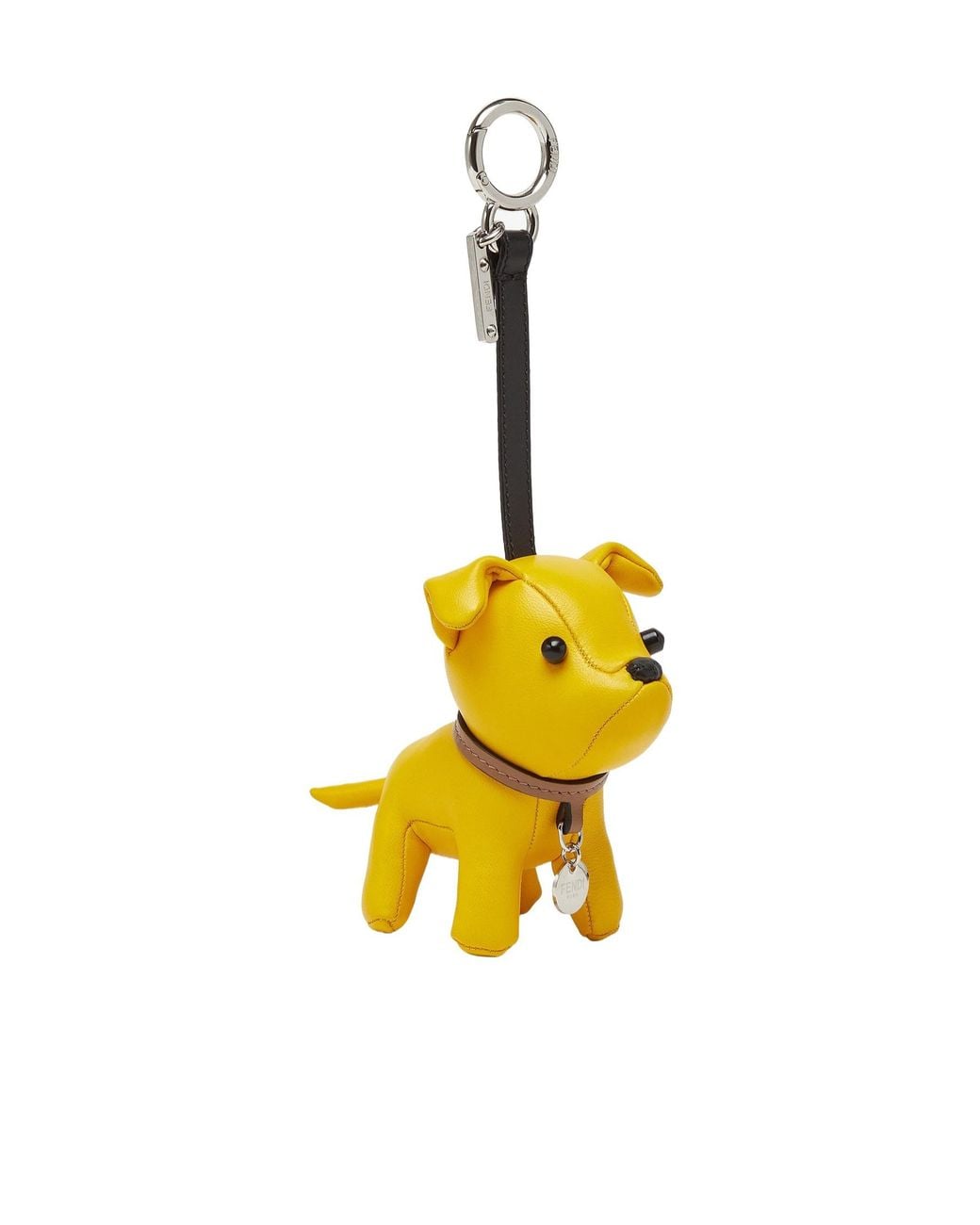 Fendi Metallic Ito Dog Shaped Charm