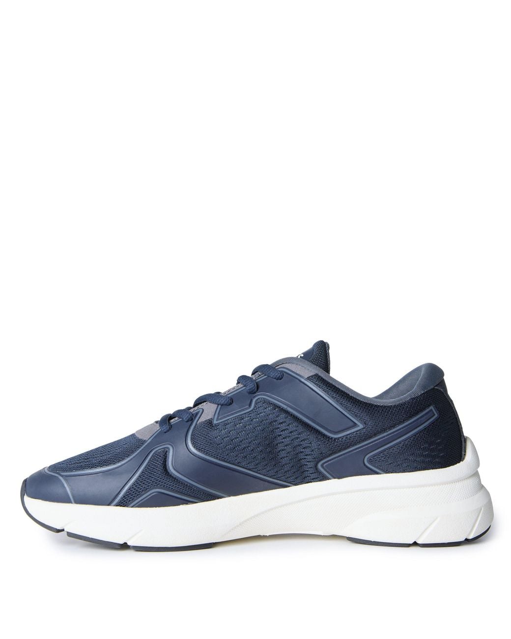 Boss Blue Laceup Lowtop Sneaker for men