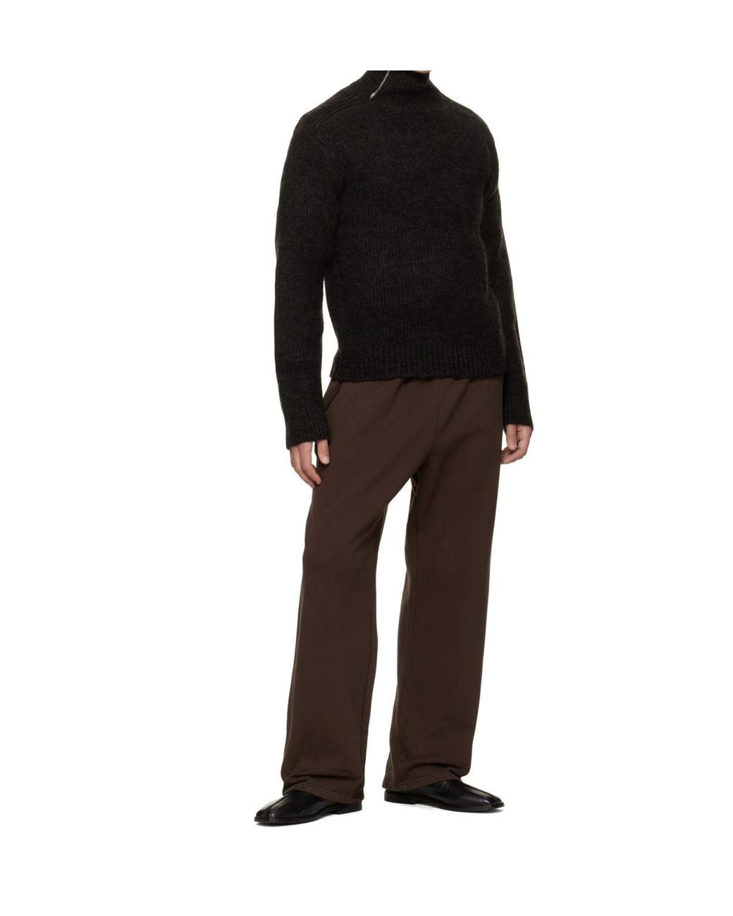 Entire studios Black Relaxed Sweatpants for men