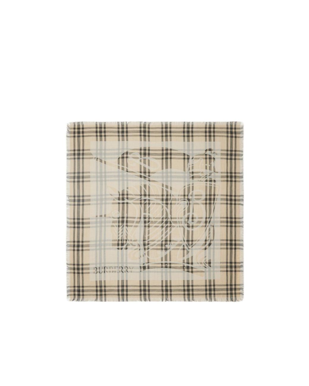 Burberry Natural Ekd Check Scarf