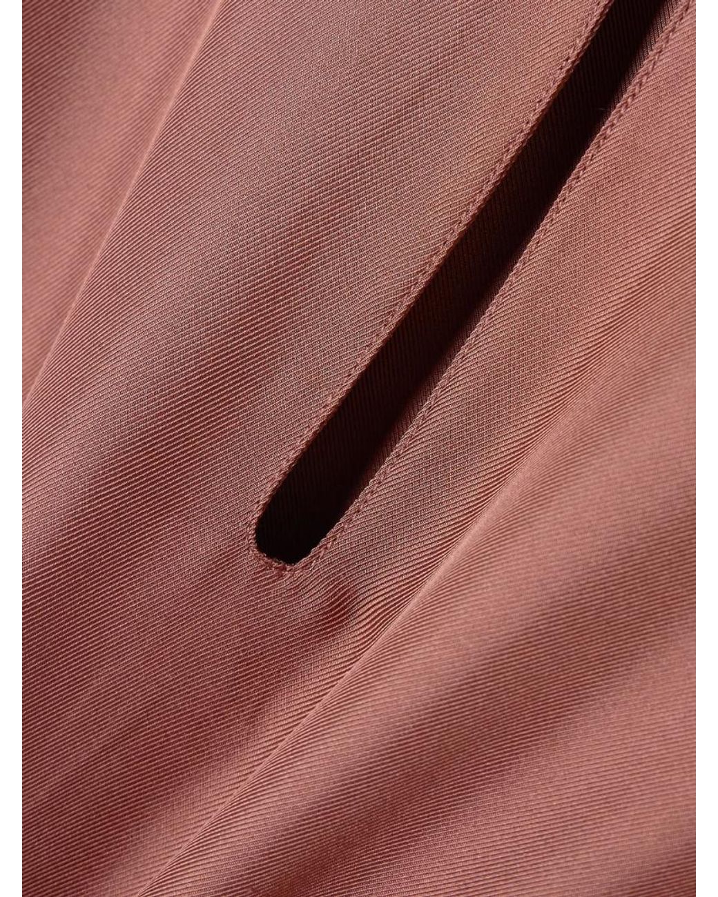 Loulou de Saison Pink Zeus Silk-Twill Blouse