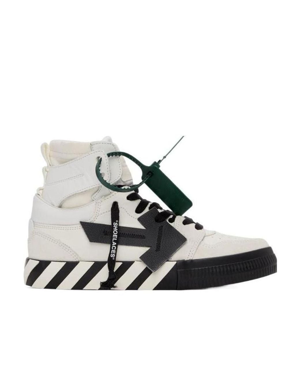 Off-White c/o Virgil Abloh White High Top Vulcanized Sneakers for men