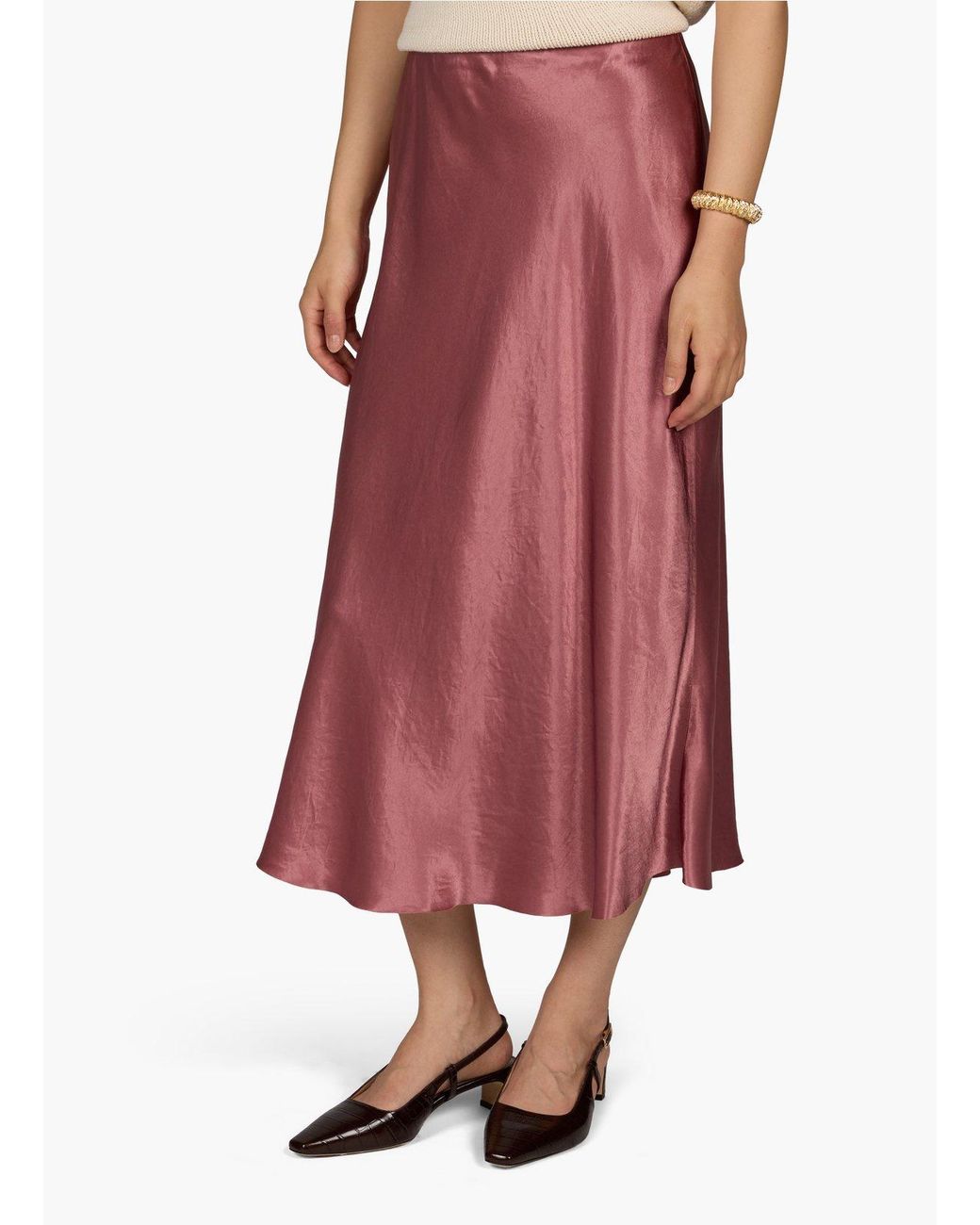Vince Purple Flowing Skirt