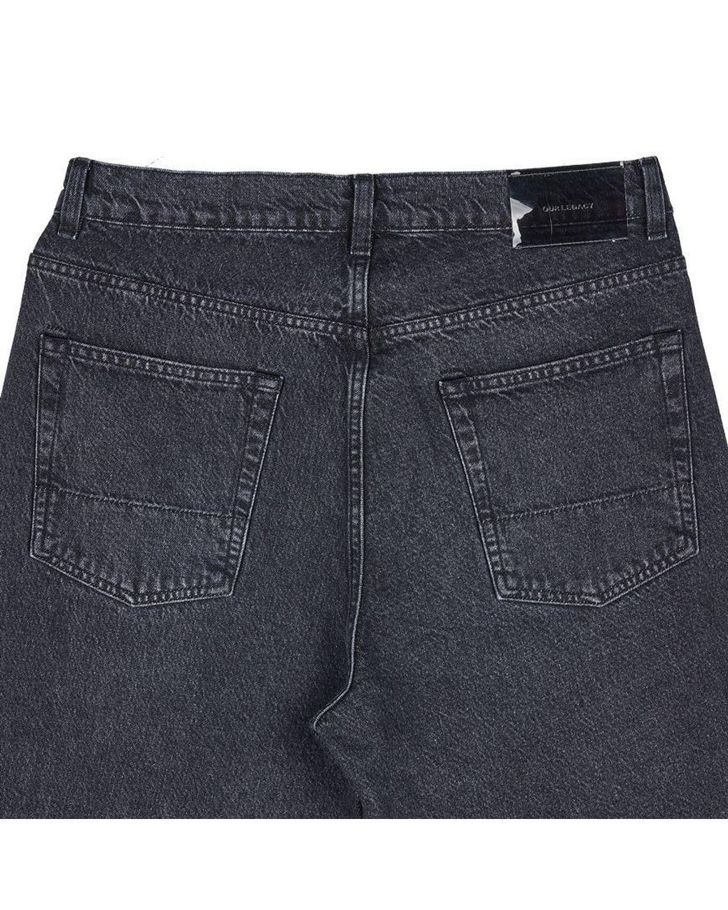 Our Legacy Gray Third Cut Relaxed Jeans for men