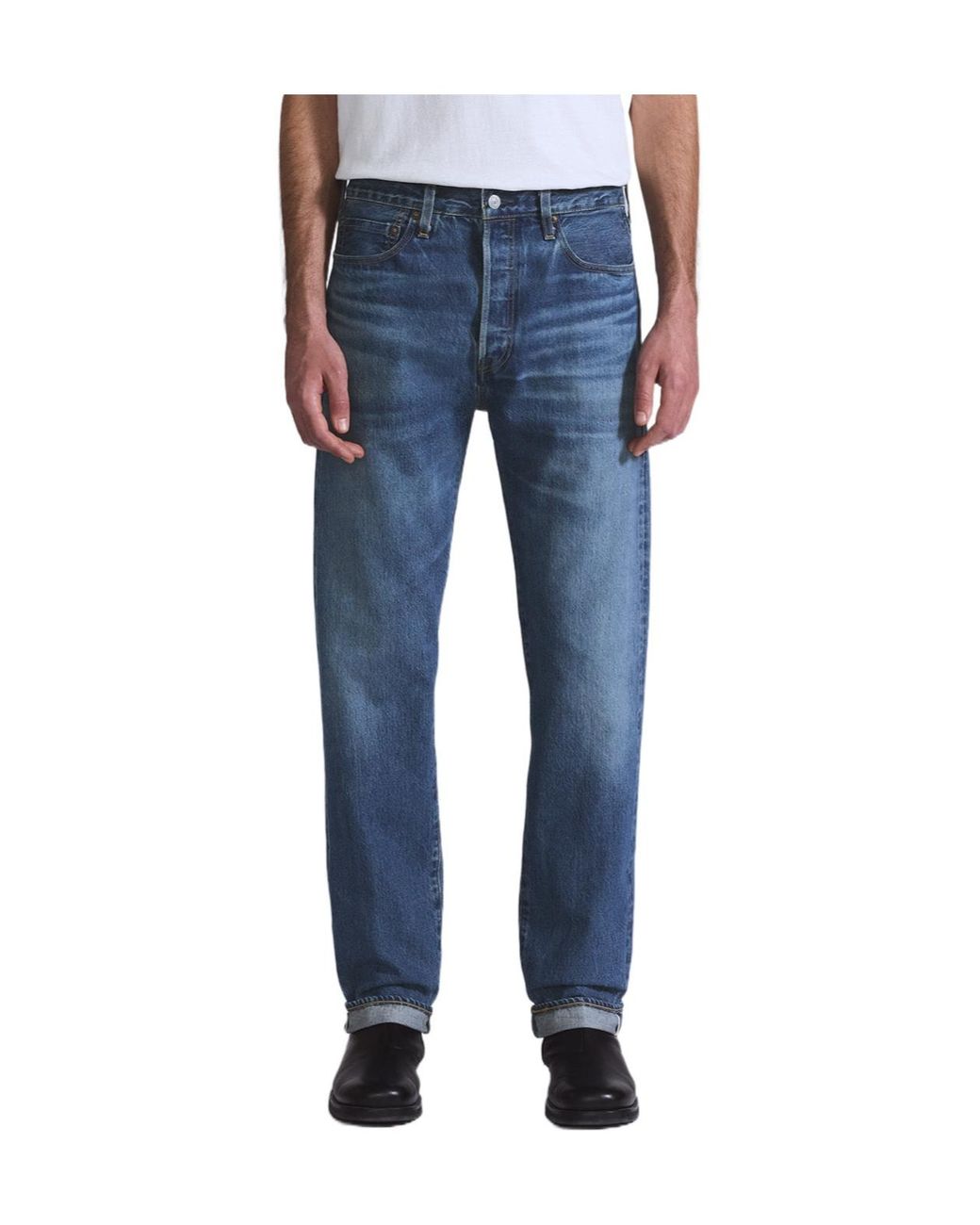 Levi's Blue Straight-Leg Jeans for men