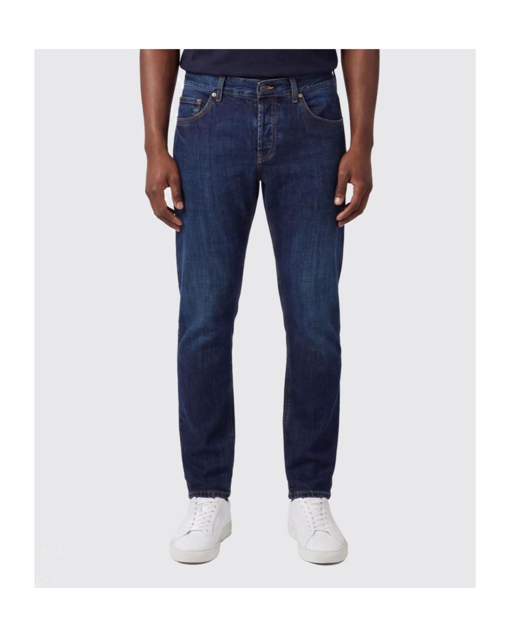 Dondup Blue Brighton Carrot-Fit Jeans for men