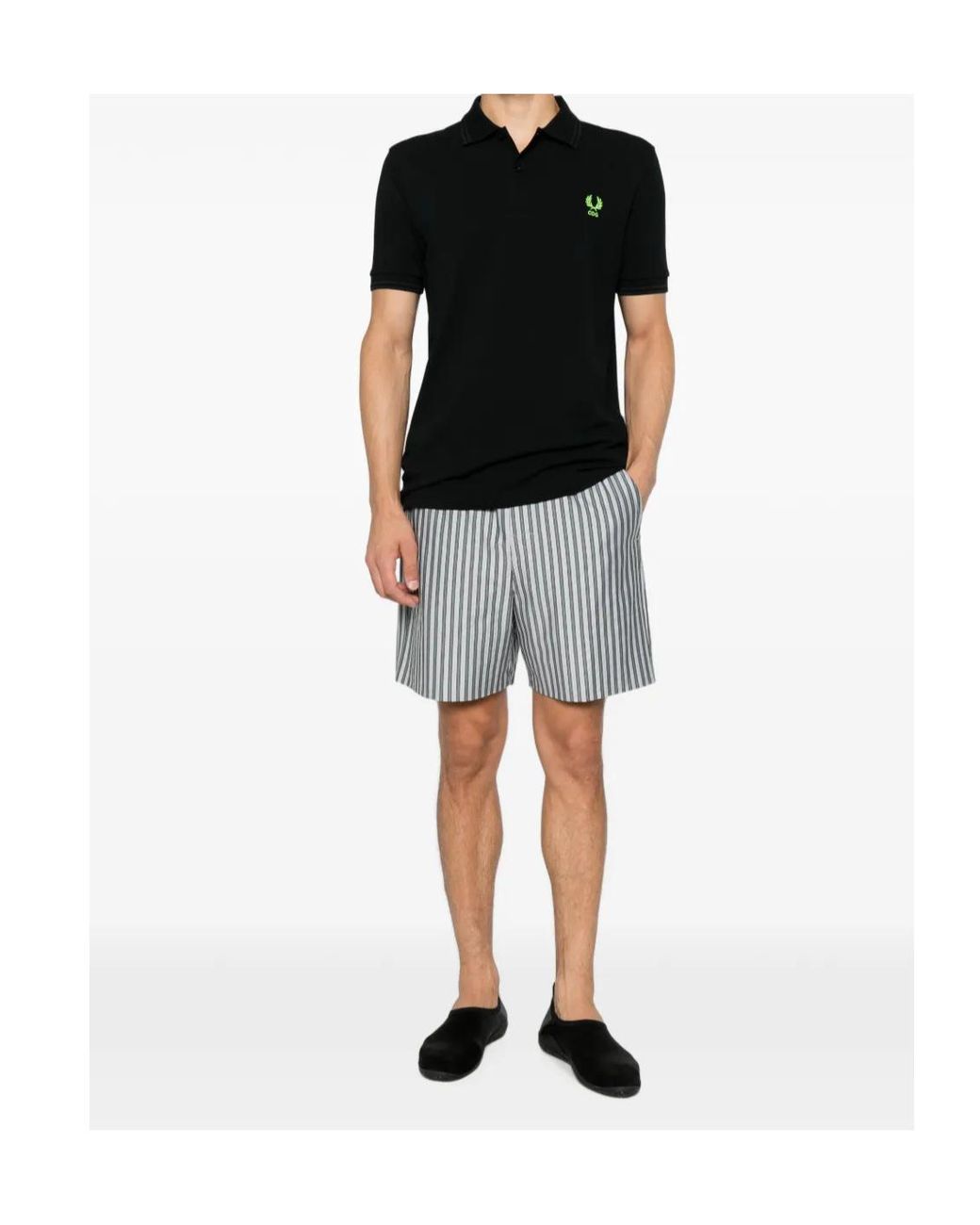 Comme des Garçons Black Logo-Embroidered Polo Shirt for men