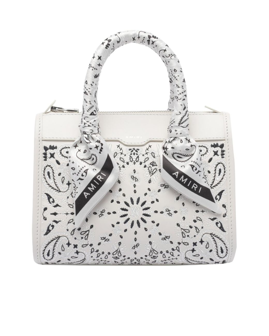 Amiri White Bandana Micro Triangle Handbag