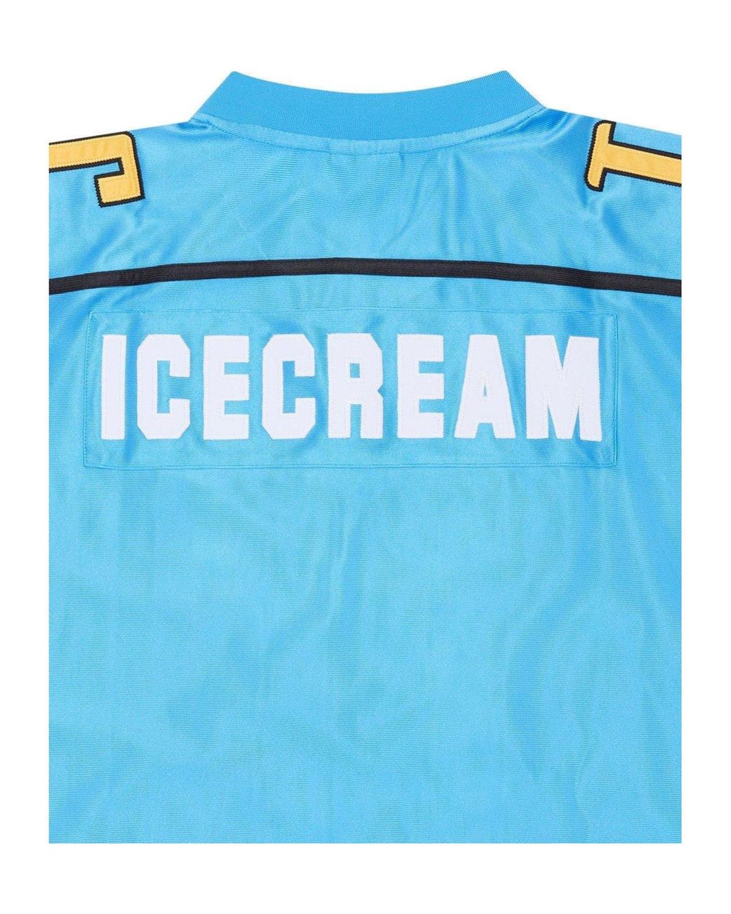 ICECREAM Blue V-Neck Short-Sleeved T-Shirt for men