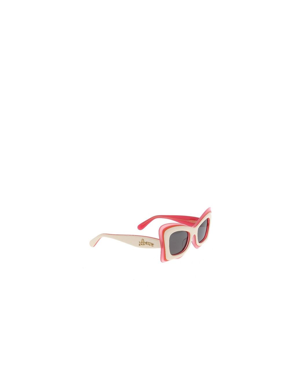 Loewe White Butterfly Frame Sunglasses