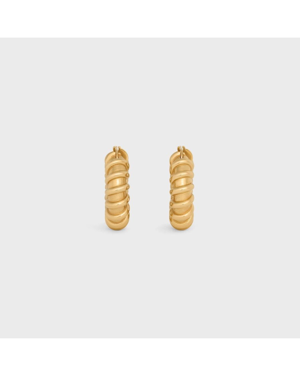 Céline Metallic Défilé Torsade Hoops
