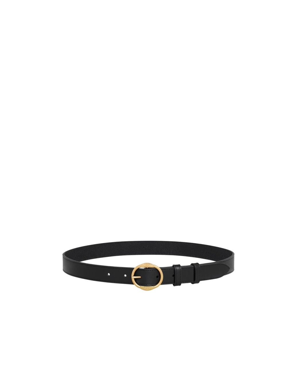 Céline White Medium Twin Triomphe Belt