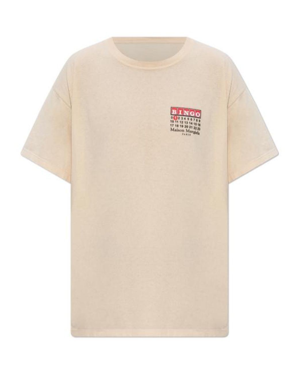 Maison Margiela White Numbers-Printed Crewneck T-Shirt