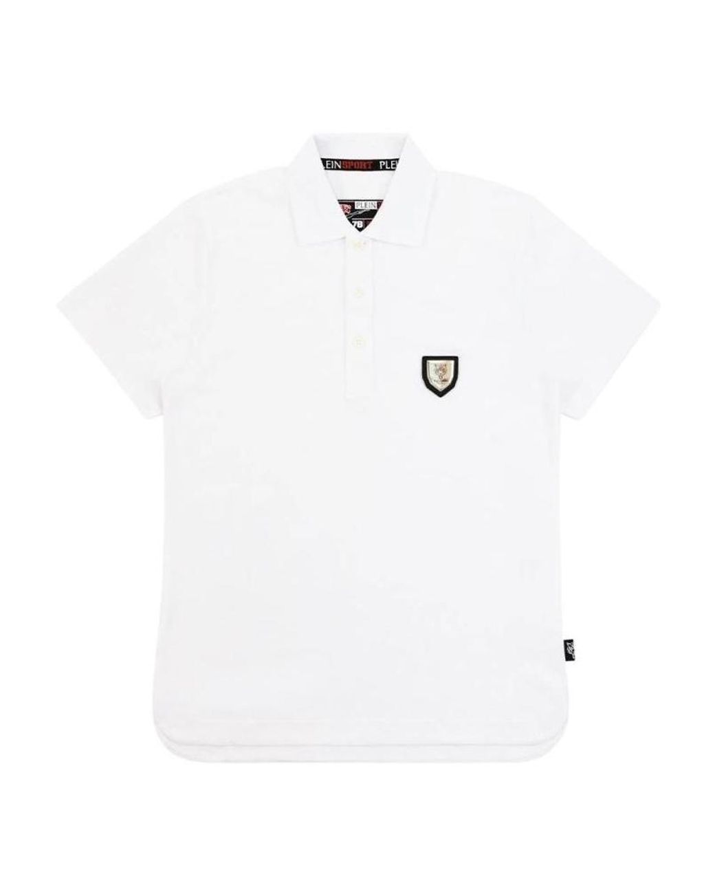 Philipp Plein White Logo Polo Shirt for men
