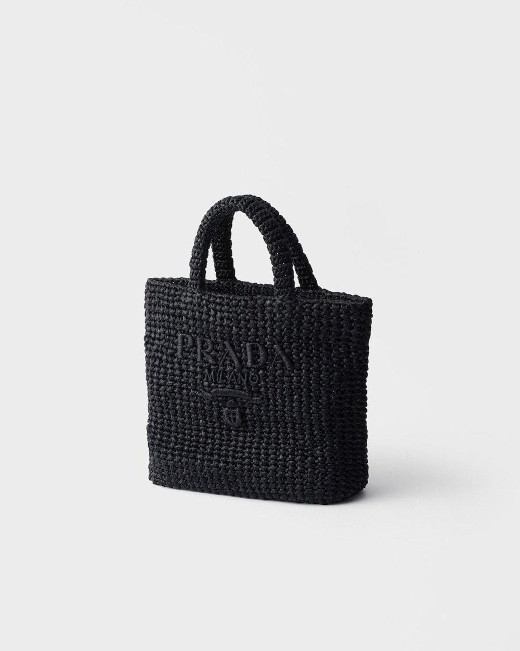 Prada Black Logo Detailed Small Tote Bag