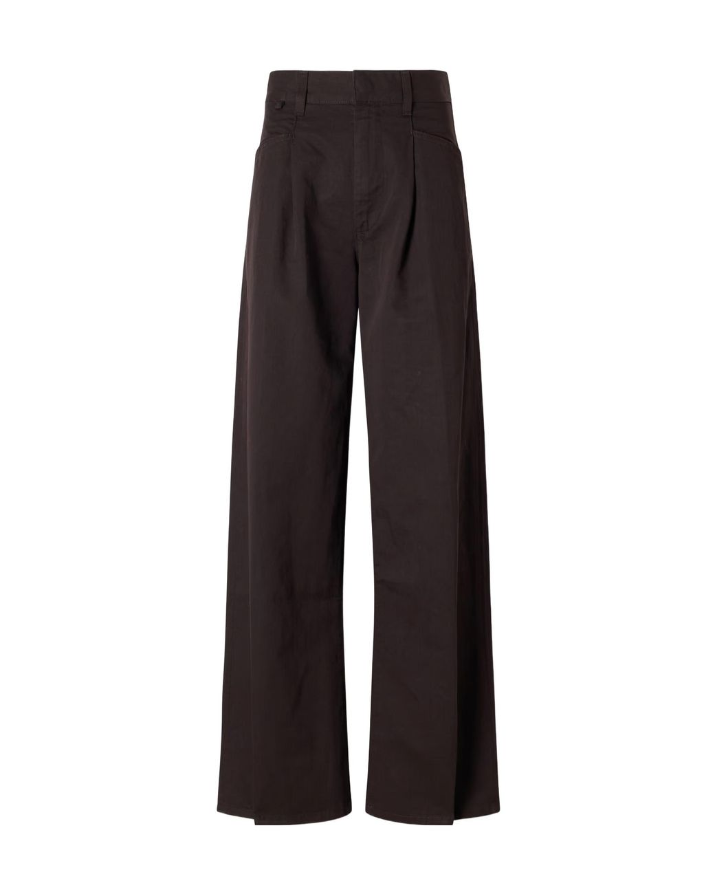 Citizens of Humanity Black High-Waisted Wide-Leg Casual Trousers