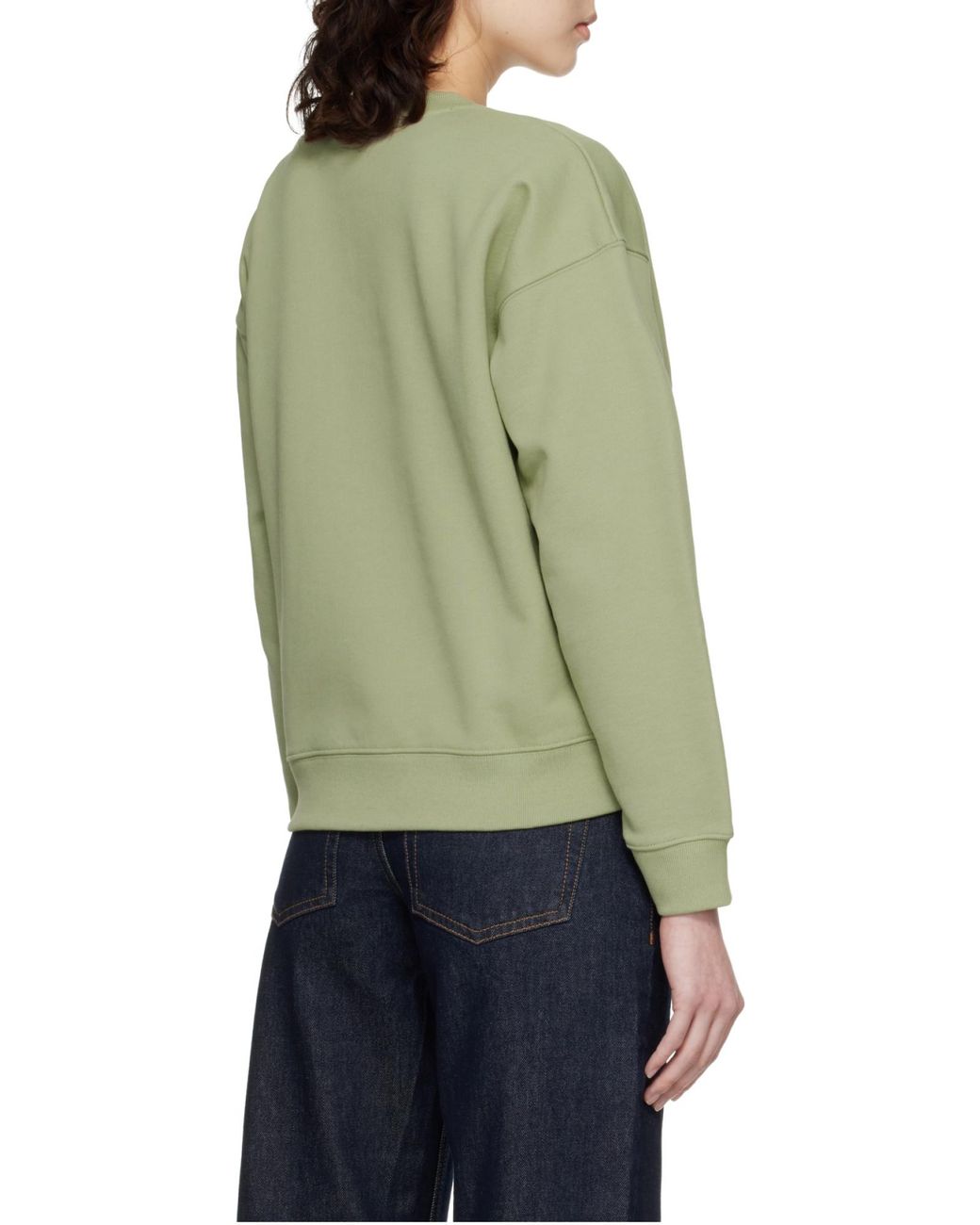 Maison Kitsuné Green Maison Kitsuné Dressed Fox Logo Sweatshirt