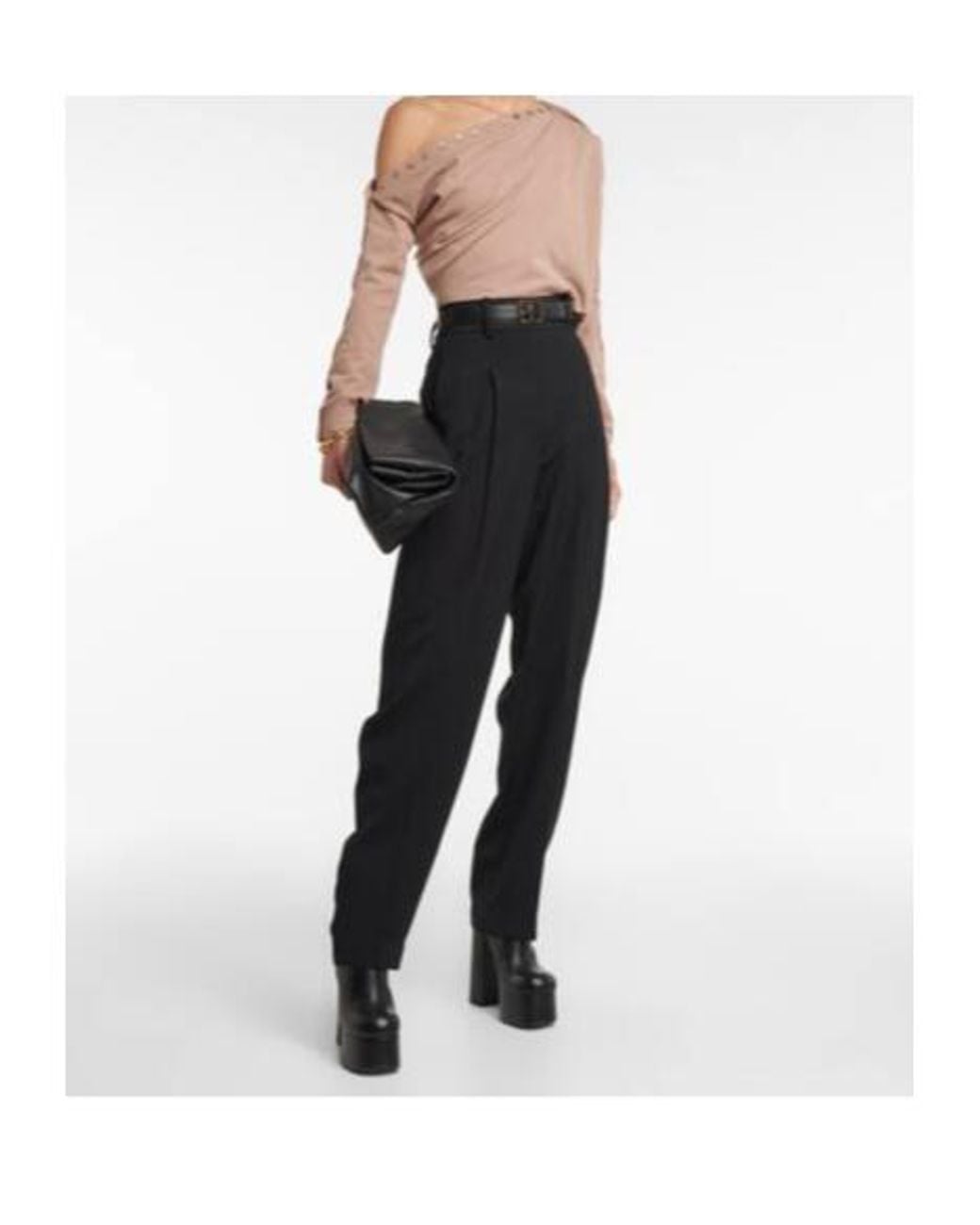 Altuzarra Natural Cragen One-Shoulder Wool-Blend Sweater