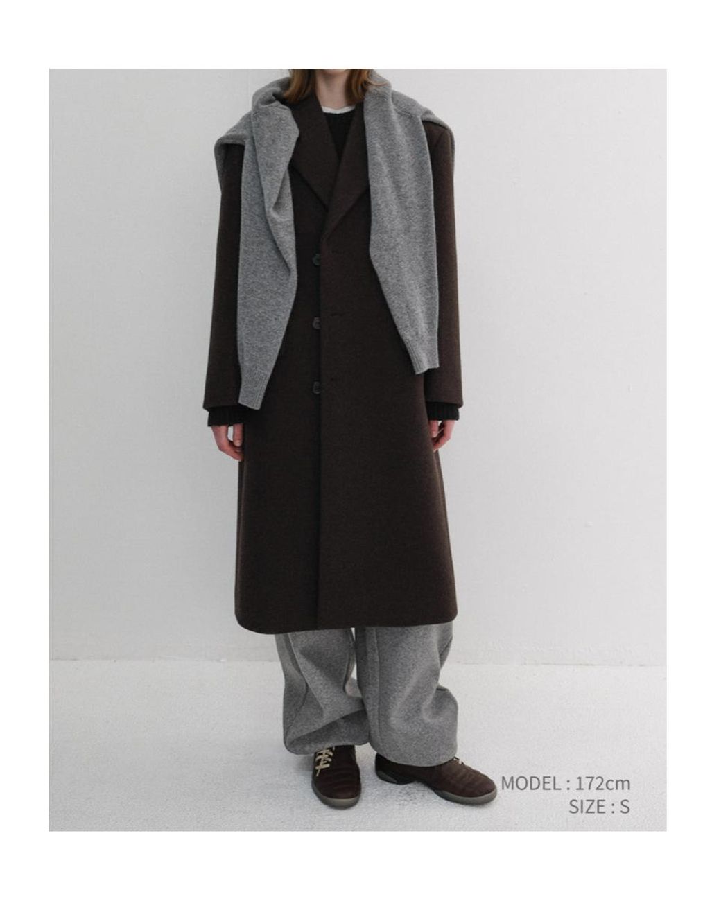 DUNST Black Boxy Tailored Coat for men