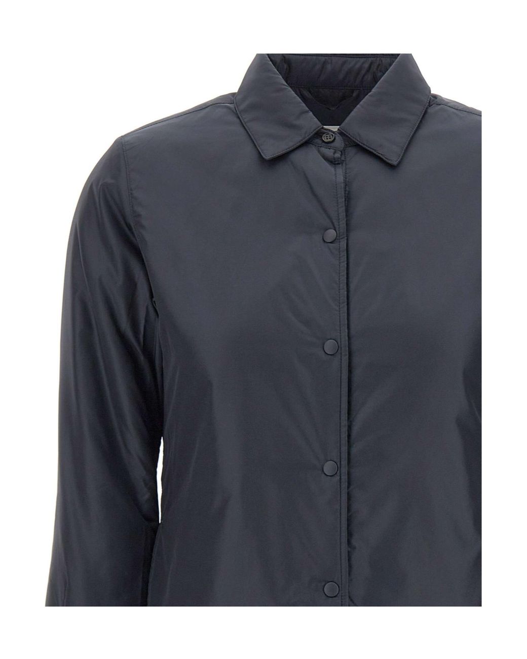 Aspesi Blue Glue Padded Overshirt Jacket