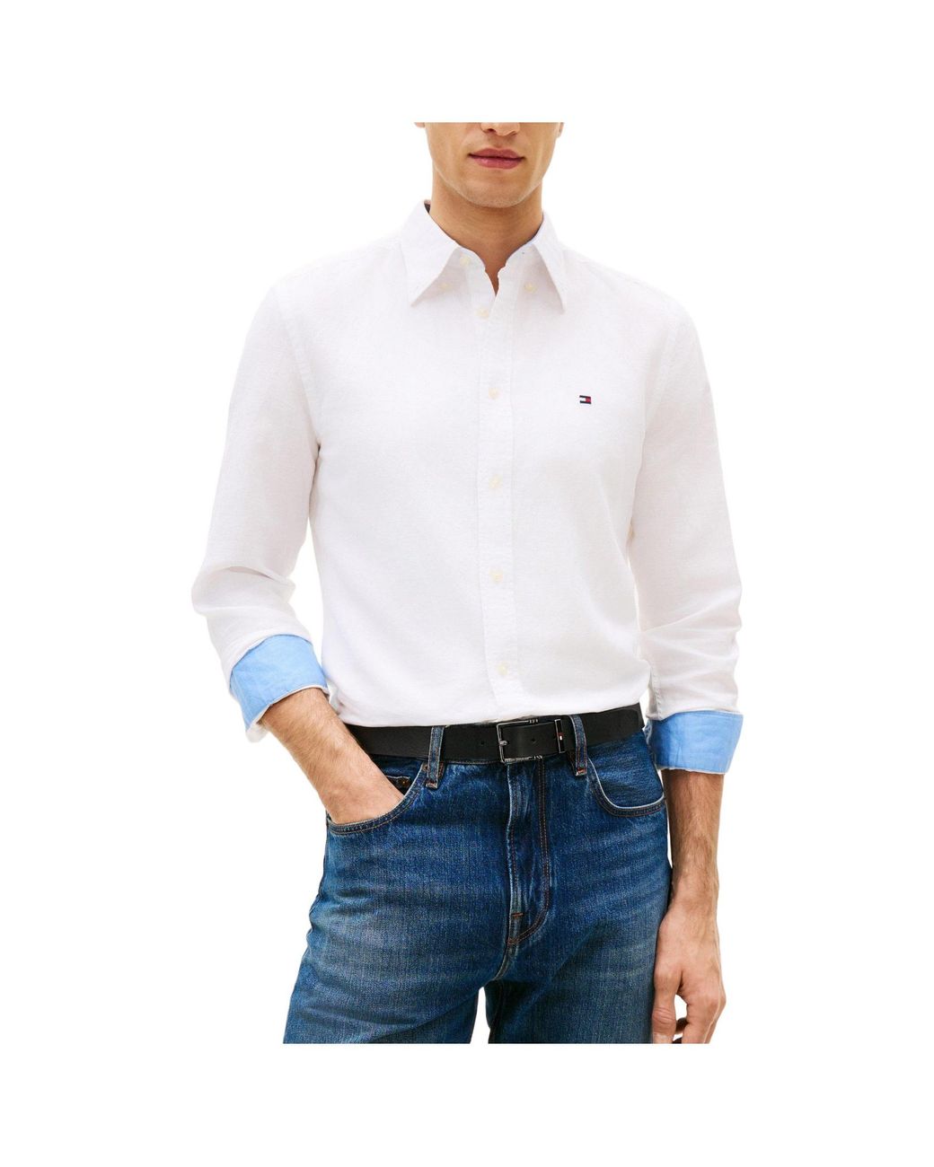 Tommy Hilfiger White Long Sleeve Shirt for men