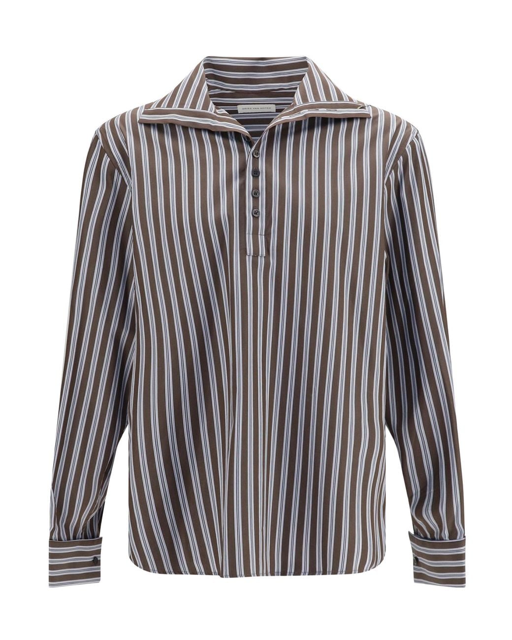 Dries Van Noten Multicolor Striped Cotton Shirt for men