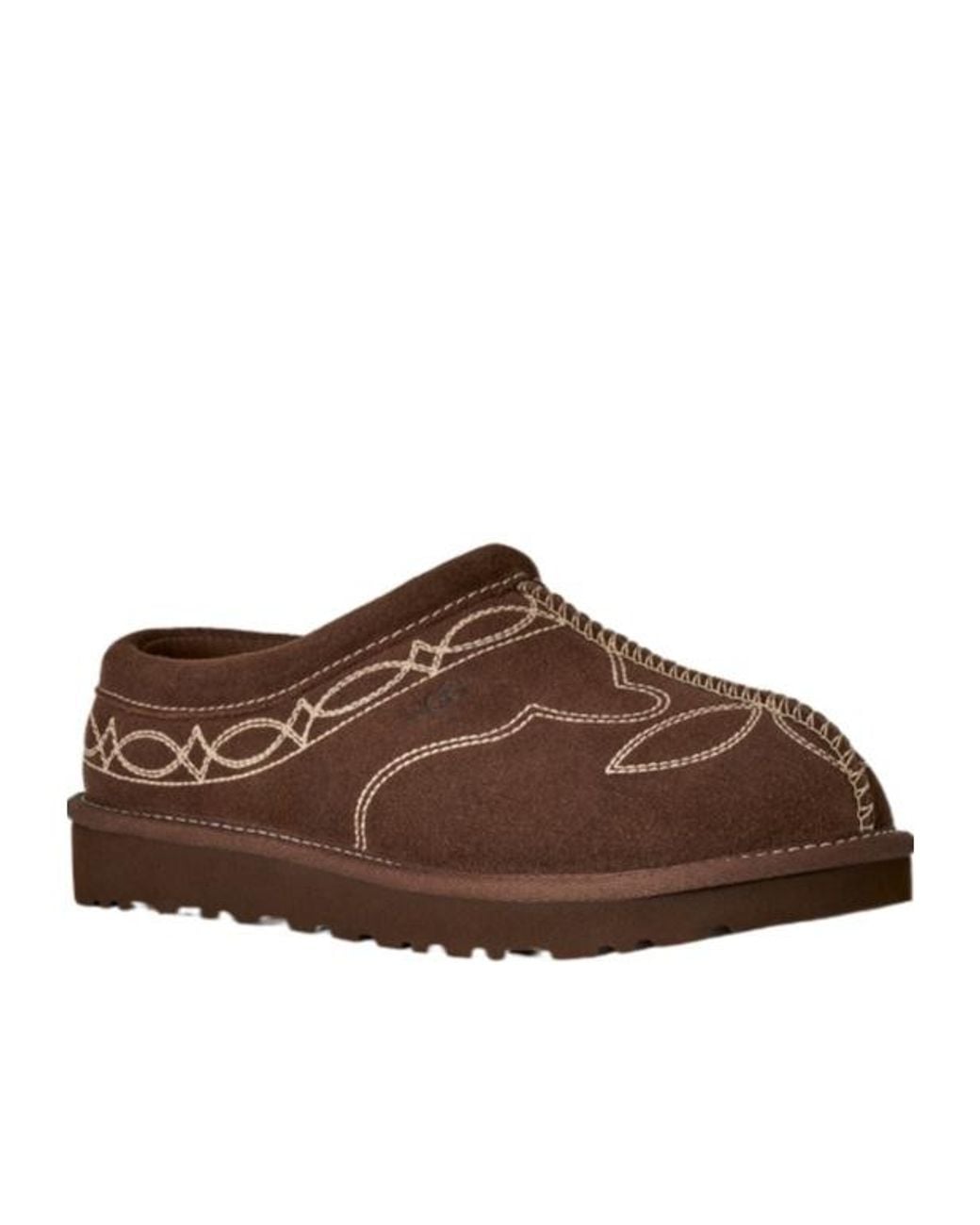 Ugg Brown Tasman Western Round-Toe Slippers