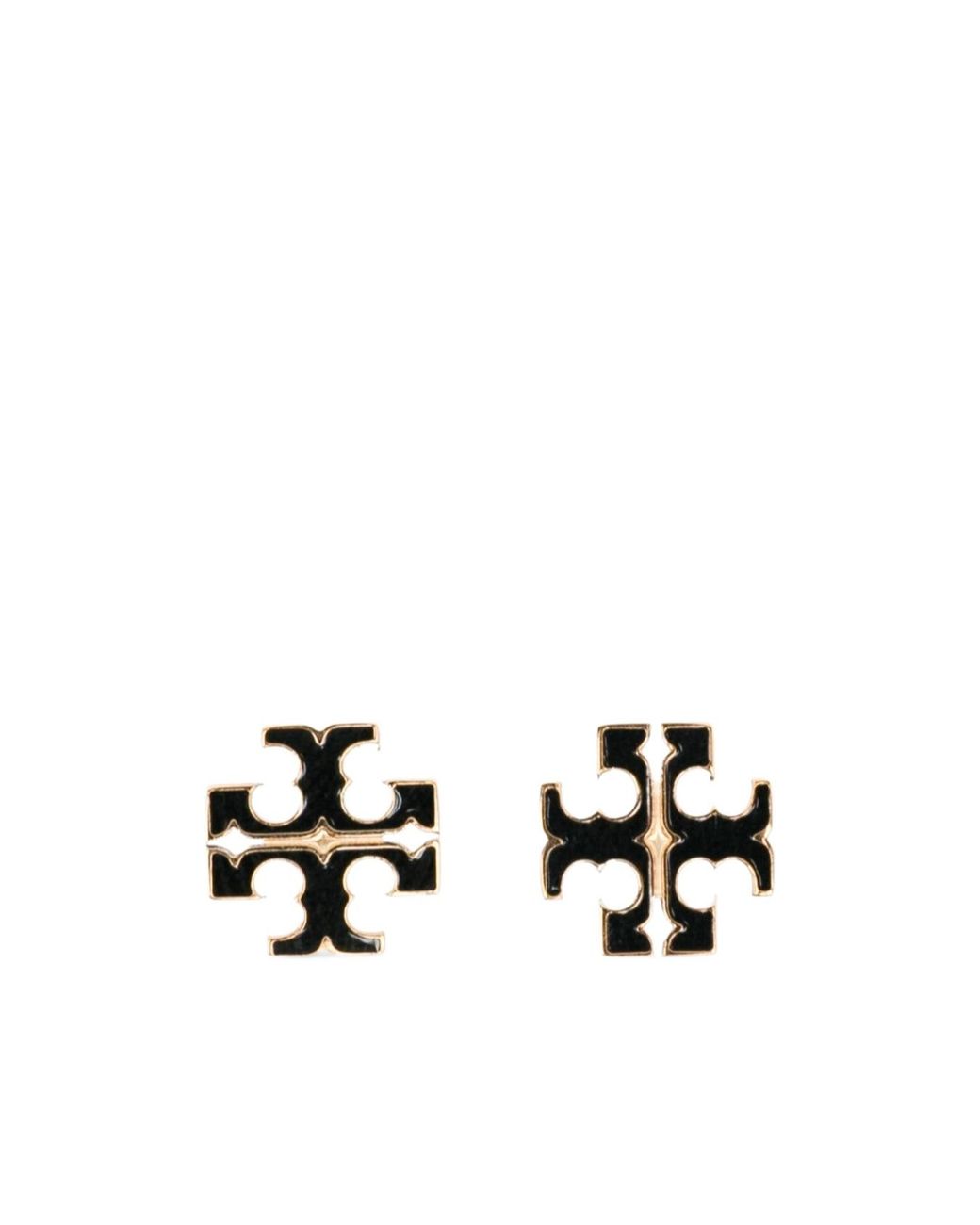 Tory Burch White Enamel Earrings