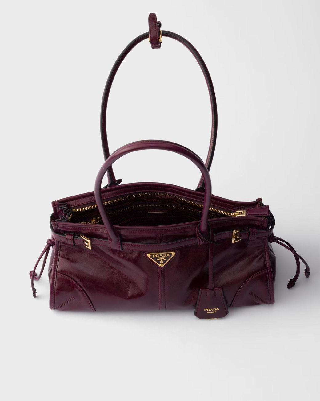Prada Purple Bonnie Medium Leather Bag